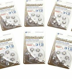 UltraLast - Ultra-Clear™ Size 312 Batteries (60-Pack)