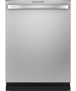 GE Profile - Hidden Control Built-In Dishwasher with Stainless Steel Tub, Fingerprint Resistance, 42 dBA - Stainless steel