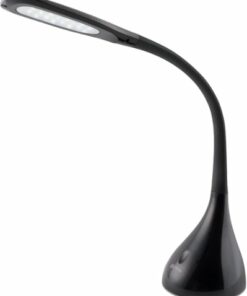 OttLite - Creative Curves LED Desk Lamp with Four Brightness Settings, Adjustable Height and Clear Sun Technology - Black