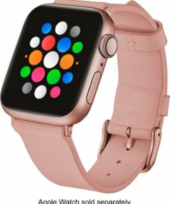 Platinum™ - Leather Band for Apple Watch 38mm, 40mm, 41mm and Apple Watch Series 8 41mm - Pink