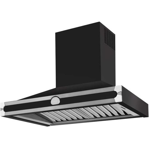 La Cornue - CornuFé 35" Externally Vented Range Hood - Black stainless steel 1