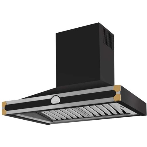 La Cornue - CornuFé 35" Externally Vented Range Hood - Black Stainless Steel