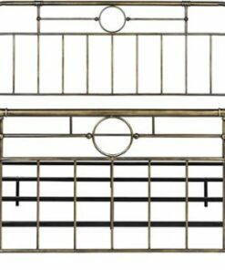 Walker Edison - 84" King-Size Pipe Bed Frame - Bronze