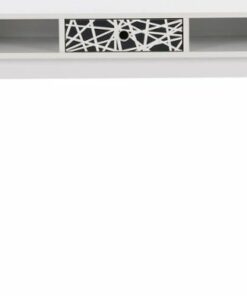 CorLiving - Mid-Century Engineered Wood 1-Drawer Table - White