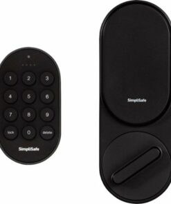 SimpliSafe - Smart Lock Wi-Fi Replacement Deadbolt with App/Keypad/Key fob Access - Black