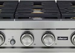 Dacor - Contemporary 36" Built-In Gas Cooktop with 6 Burners with SimmerSear™, Natural Gas - Silver Stainless Steel