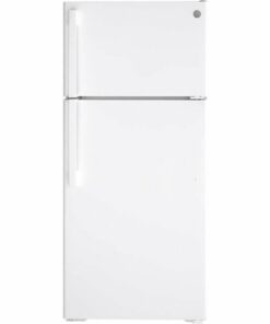 GE - 16.6 Cu. Ft. Top-Freezer Refrigerator - White 1