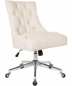OSP Home Furnishings - Amelia 5-Pointed Star Fabric and Steel Office Chair - Linen