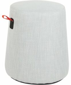 Office Star Products - Active Seat with Carry Handle Round Contemporary Fabric Ottoman - Gray