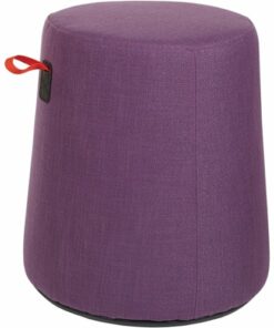 Office Star Products - Active Seat Round Contemporary Fabric Ottoman - Purple