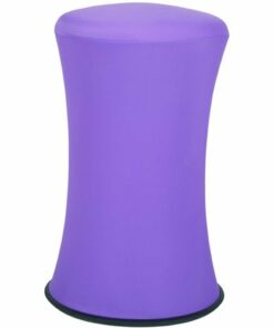 Office Star Products - Active Height Stool Round Modern Fabric Ottoman - Purple