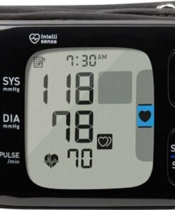Omron - 7 Series - Wireless Wrist Blood Pressure Monitor - Black/Gray