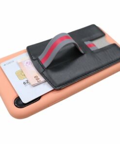 RapidX - CARI Finger Strap/Kickstand/Card Holder for Mobile Phones - Black