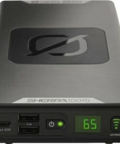 Goal Zero - Sherpa 25,600 mAh Portable Charger for Most Qi and USB Enabled Devices - Space Gray 1