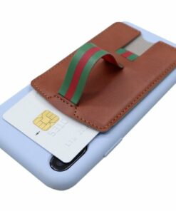 RapidX - CARI Finger Strap/Kickstand/Card Holder for Mobile Phones - Brown