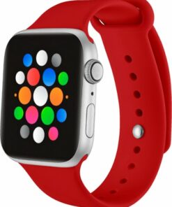 Modal™ - Silicone Band for Apple Watch 42, 44, 45mm (Series 1-8) and Apple Watch Ultra 49mm - Candy Apple Red