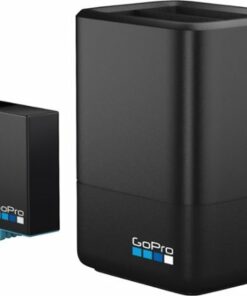GoPro - Dual Battery Charger + Battery for HERO8 Black and HERO7 Black - Black