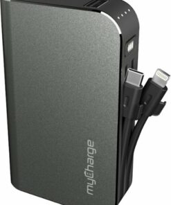 myCharge - HUB Turbo 6700 mAh Portable Charger for Most Mobile Devices - Gray
