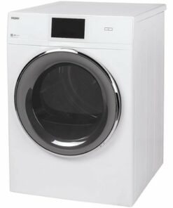 Haier - 4.3 Cu. Ft. Stackable Smart Electric Dryer with LCD Display - White