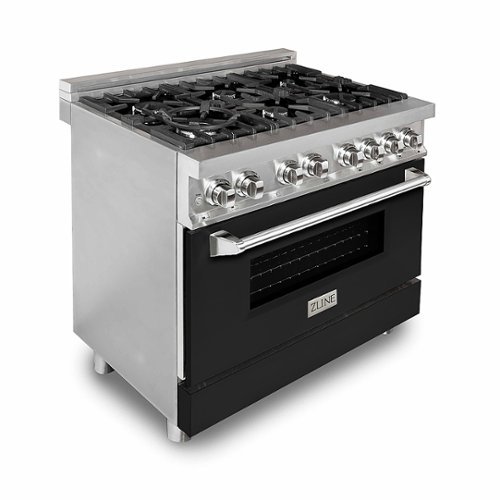 ZLINE - Professional 4.6 Cu. Ft. Freestanding Dual Fuel Convection Range - Black Matte 1