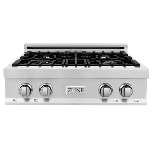 ZLINE - Professional 30" Gas Cooktop with 4 Burners - Black 0