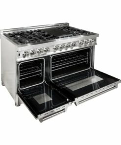 ZLINE - 6.0 cu. ft. Dual Fuel Range with Gas Stove and Electric Oven in Fingerprint Resistant Stainless Steel - Snow Stainless 1