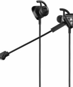 Turtle Beach - Battle Buds In-Ear Gaming Headset for Mobile Gaming, Nintendo Switch, Xbox One, Xbox Series X|S, PS4 & PS5 - Black/Silver