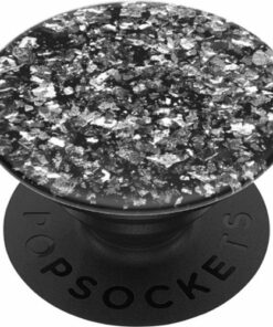 PopSockets - PopGrip Premium Cell Phone Grip and Stand - Foil Confetti Silver