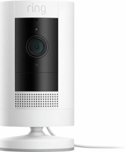 Ring - Stick Up Indoor/Outdoor Wired 1080p Security Camera - White