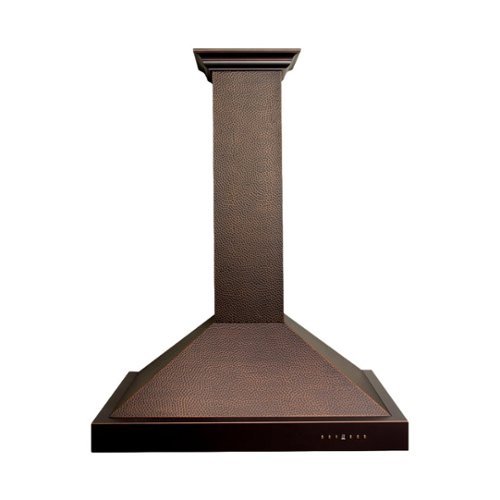 ZLINE - Designer Copper 36" Externally Vented Range Hood - Hammered Copper With Bronze Accents