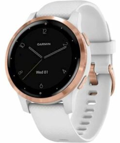 Garmin - vívoactive 4S GPS Smartwatch 40mm Fiber-Reinforced Polymer - Rose Gold/White