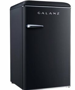 Galanz - Retro 3.5 Cu. Ft. Mini Fridge - Black
