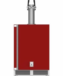 Hestan - GFDS Series 5.2 Cu. Ft. Double Faucet Beverage Cooler Kegerator - Matador 0