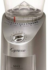 Capresso - Infinity Plus 4-Oz. Conical Burr Coffee Grinder - Stainless Steel