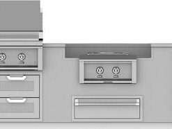 Hestan - GE Series 12' Outdoor Living Suite with Power Burner - Stainless Steel