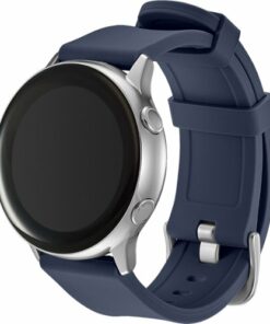 Modal™ - Silicone Watch Band for Samsung Galaxy Watch, Galaxy Watch3, Galaxy Watch4, Galaxy Active, and Galaxy Active 2 - Navy