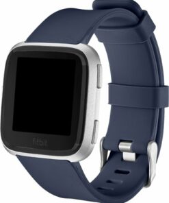 Modal™ - Silicone Watch Band for Fitbit Versa 2, Fitbit Versa, and Fitbit Versa Lite - Navy Blue