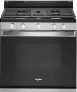 Whirlpool - 5.0 Cu. Ft. Freestanding Gas Range with Self-Cleaning and SpeedHeat Burner - Stainless steel 0