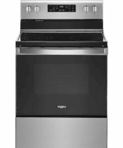 Whirlpool - 5.3 Cu. Ft. Freestanding Electric Range with Self-Cleaning and Frozen Bake - Stainless steel 0