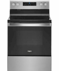 Whirlpool - 5.3 Cu. Ft. Freestanding Electric Range with Self-Cleaning and Frozen Bake - Stainless steel 1