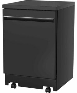 GE - 24" Portable Dishwasher - Black