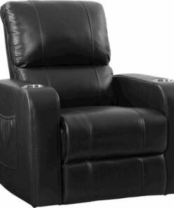 CorLiving - Power Recline Home Theater Seating - Black