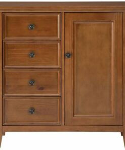 Simpli Home - Amherst Rectangular Wood Medium Storage Cabinet - Light Golden Brown