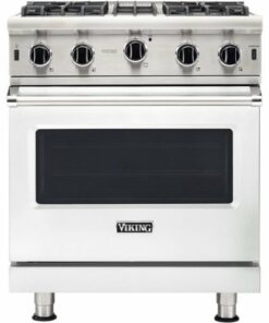 Viking - Professional 5 Series 4.0 Cu. Ft. Freestanding LP Gas Convection Range - Frost White 0