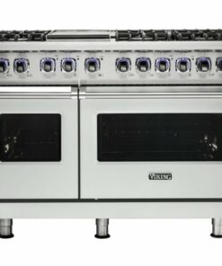 Viking - Professional 7 Series 6.1 Cu. Ft. Freestanding Double Oven LP Gas Convection Range - Frost White 0