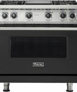 Viking - Professional 5 Series 5.1 Cu. Ft. Freestanding Gas Convection Range - Cast black 1