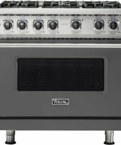 Viking - Professional 5 Series 5.1 Cu. Ft. Freestanding LP Gas Convection Range - Damascus Gray 0