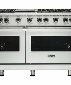 Viking - Professional 5 Series Freestanding Double Oven Gas Convection Range - Frost white 0