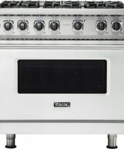 Viking - Professional 5 Series 5.1 Cu. Ft. Freestanding LP Gas Convection Range - Frost White 1
