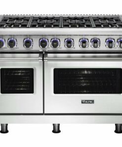 Viking - Professional 7 Series 6.1 Cu. Ft. Freestanding Double Oven LP Gas Convection Range - Frost White 1